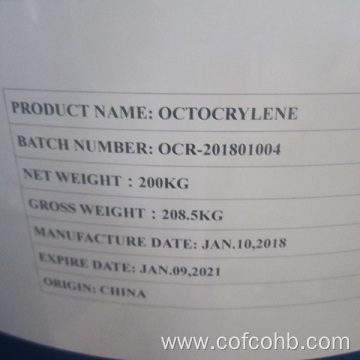 UV Absorber Octocrylene for Cosmetic Use  6197-30-4